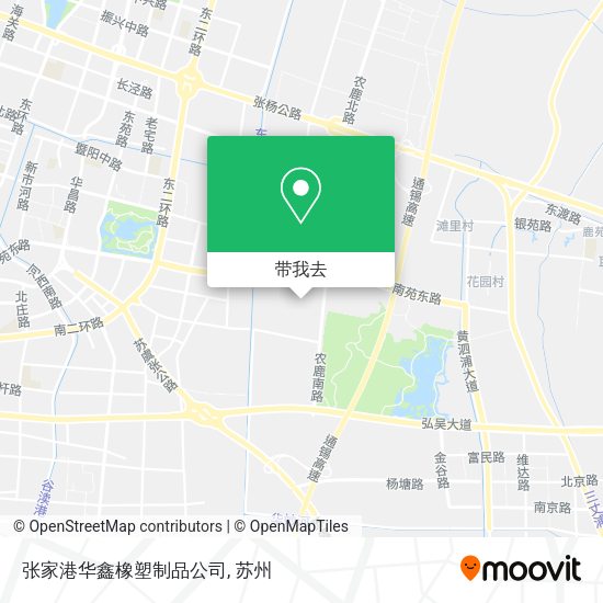 张家港华鑫橡塑制品公司地图