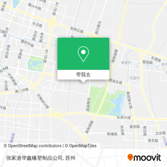 张家港华鑫橡塑制品公司地图