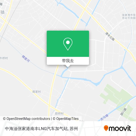 中海油张家港南丰LNG汽车加气站地图