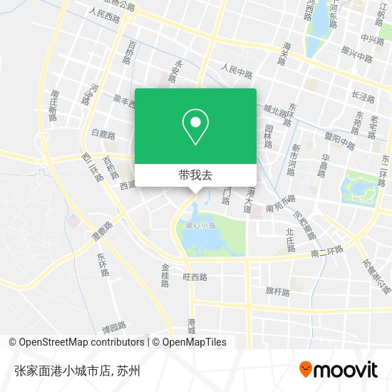 张家面港小城市店地图