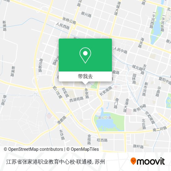 江苏省张家港职业教育中心校-联通楼地图