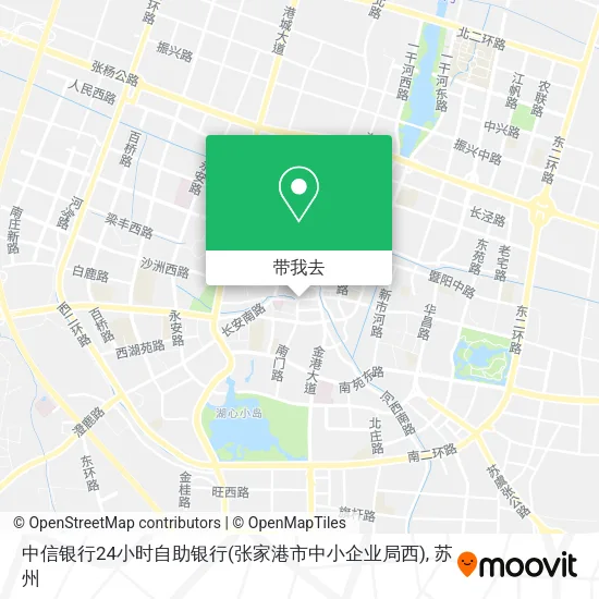 中信银行24小时自助银行(张家港市中小企业局西)地图