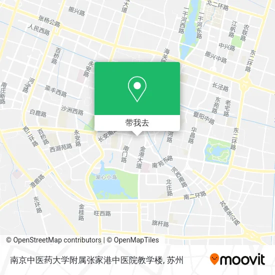 南京中医药大学附属张家港中医院教学楼地图