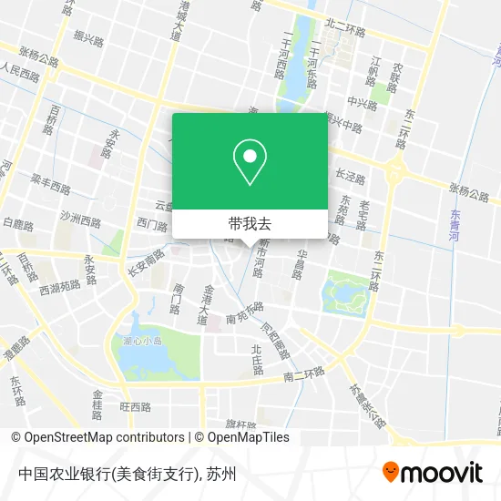 中国农业银行(美食街支行)地图