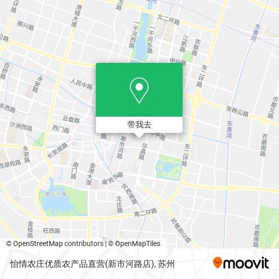 怡情农庄优质农产品直营(新市河路店)地图