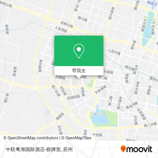 中联粤海国际酒店-棋牌室地图
