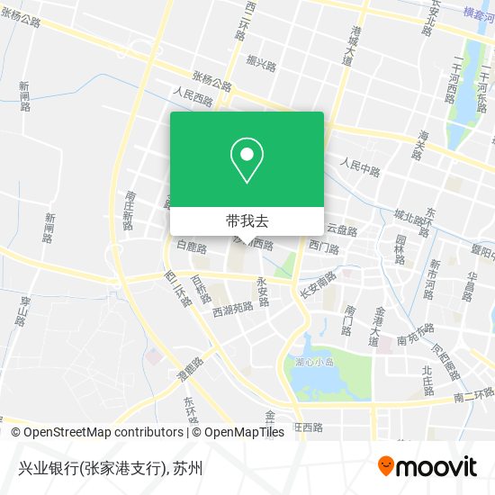 兴业银行(张家港支行)地图