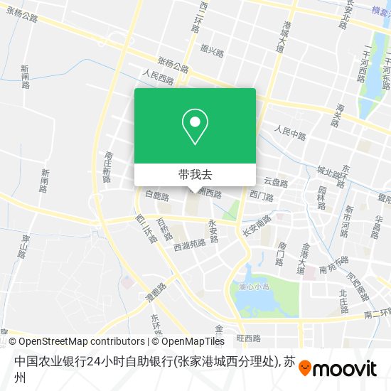 中国农业银行24小时自助银行(张家港城西分理处)地图