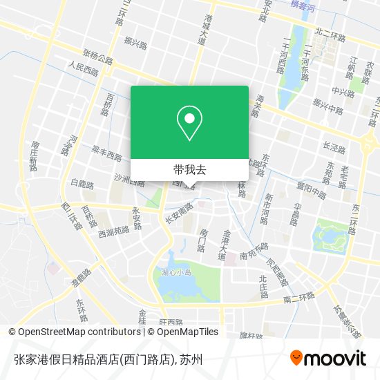 张家港假日精品酒店(西门路店)地图