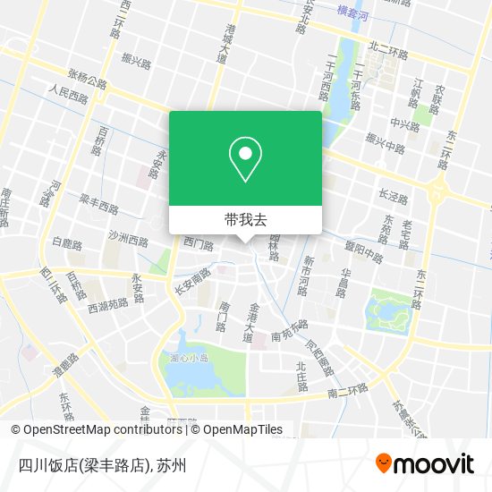 四川饭店(梁丰路店)地图