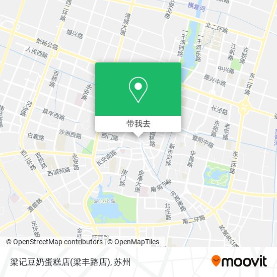 梁记豆奶蛋糕店(梁丰路店)地图