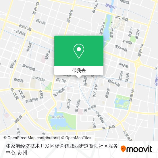 张家港经济技术开发区杨舍镇城西街道暨阳社区服务中心地图