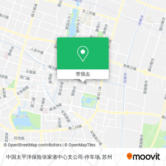 中国太平洋保险张家港中心支公司-停车场地图