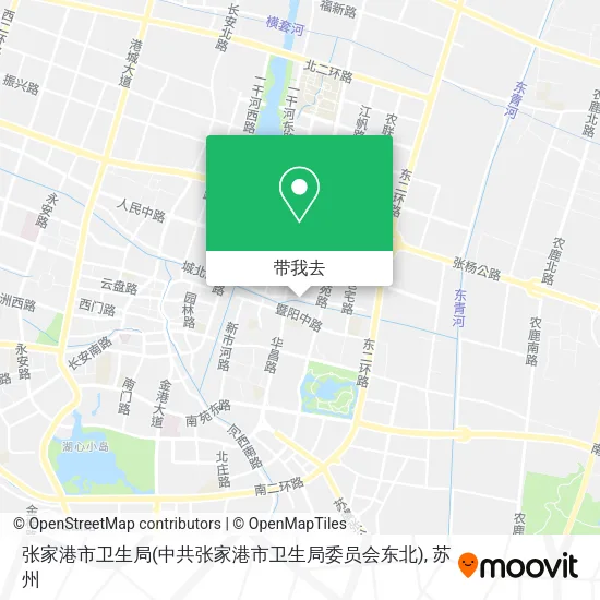 张家港市卫生局(中共张家港市卫生局委员会东北)地图