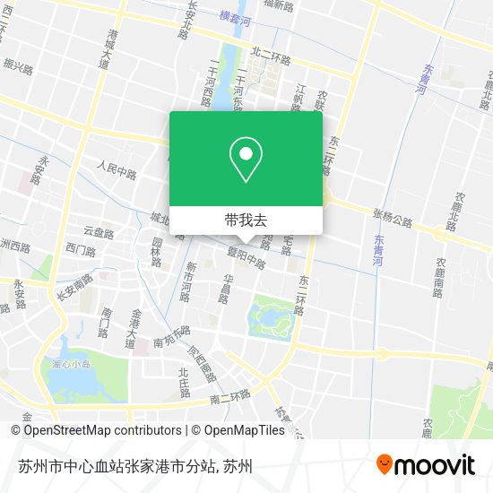苏州市中心血站张家港市分站地图