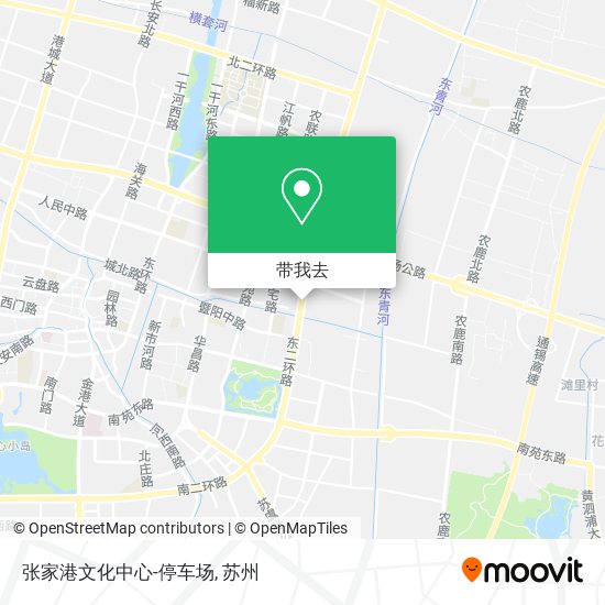张家港文化中心-停车场地图
