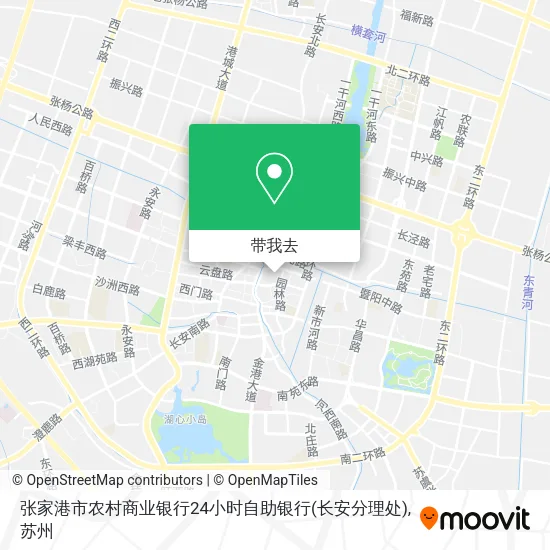 张家港市农村商业银行24小时自助银行(长安分理处)地图
