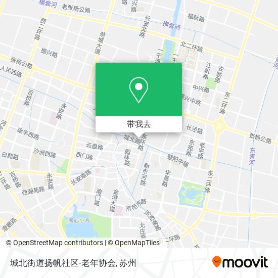 城北街道扬帆社区-老年协会地图