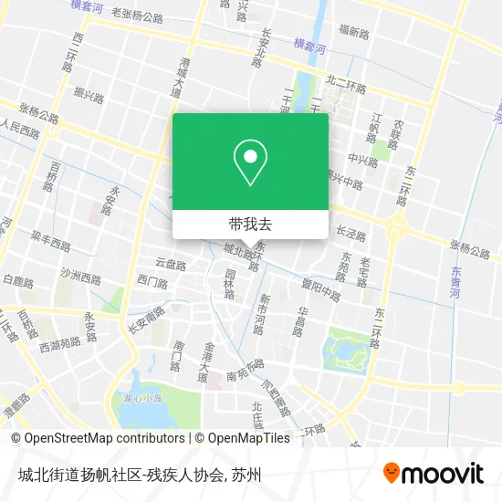 城北街道扬帆社区-残疾人协会地图