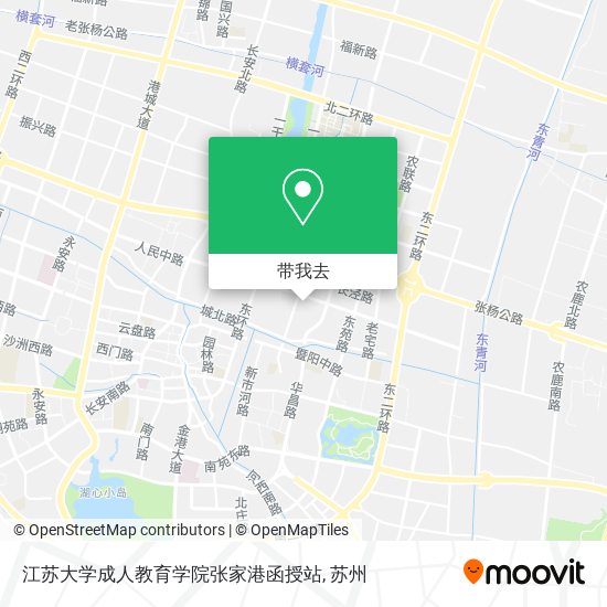江苏大学成人教育学院张家港函授站地图