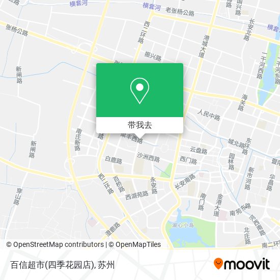 百信超市(四季花园店)地图