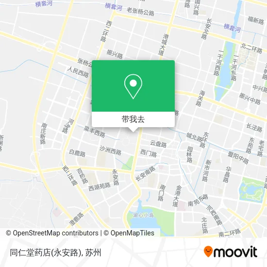 同仁堂药店(永安路)地图
