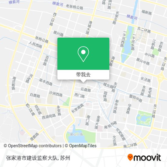 张家港市建设监察大队地图
