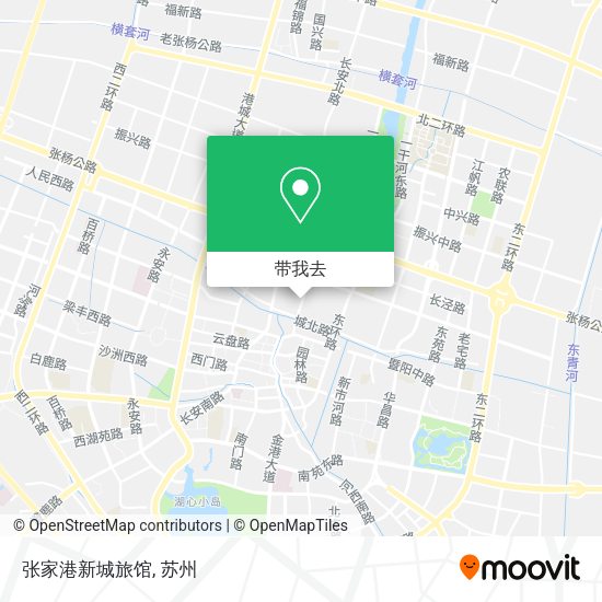 张家港新城旅馆地图