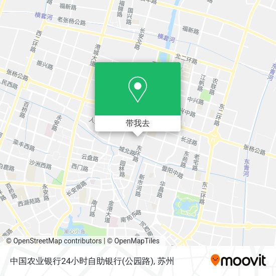 中国农业银行24小时自助银行(公园路)地图