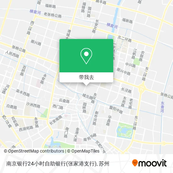 南京银行24小时自助银行(张家港支行)地图