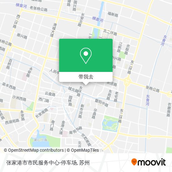 张家港市市民服务中心-停车场地图