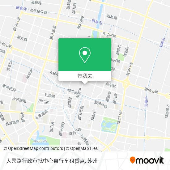 人民路行政审批中心自行车租赁点地图