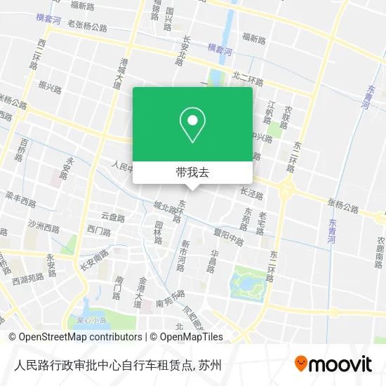 人民路行政审批中心自行车租赁点地图