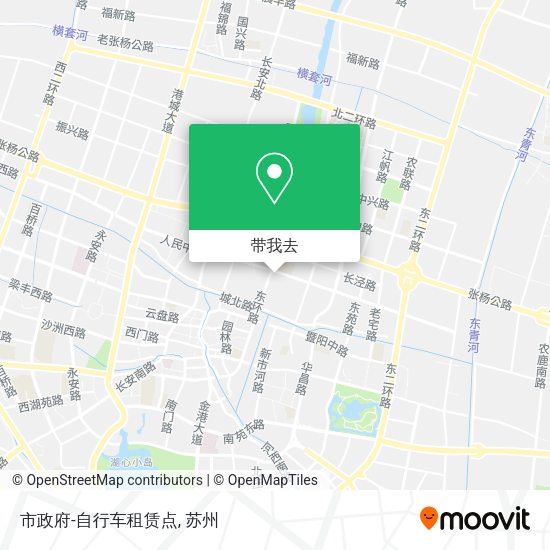 市政府-自行车租赁点地图