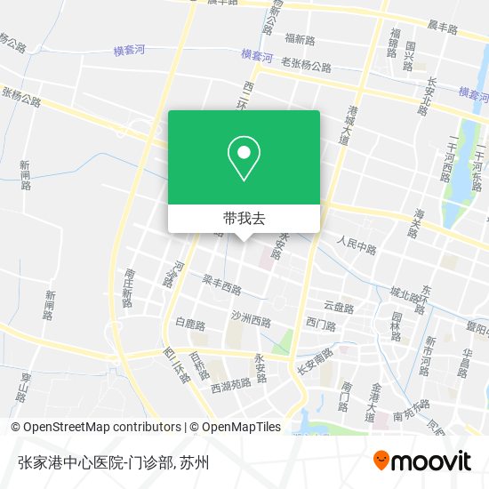 张家港中心医院-门诊部地图