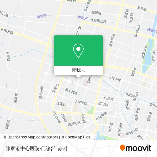 张家港中心医院-门诊部地图