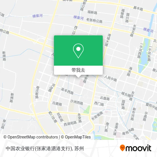 中国农业银行(张家港泗港支行)地图