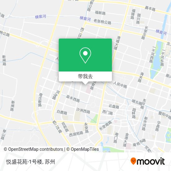 悦盛花苑-1号楼地图