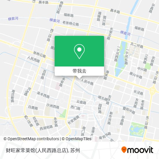 财旺家常菜馆(人民西路总店)地图