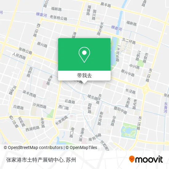 张家港市土特产展销中心地图