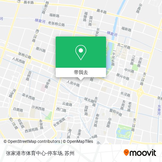 张家港市体育中心-停车场地图