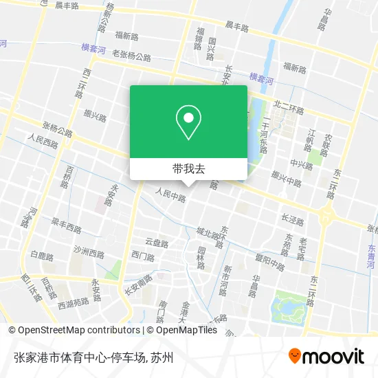 张家港市体育中心-停车场地图
