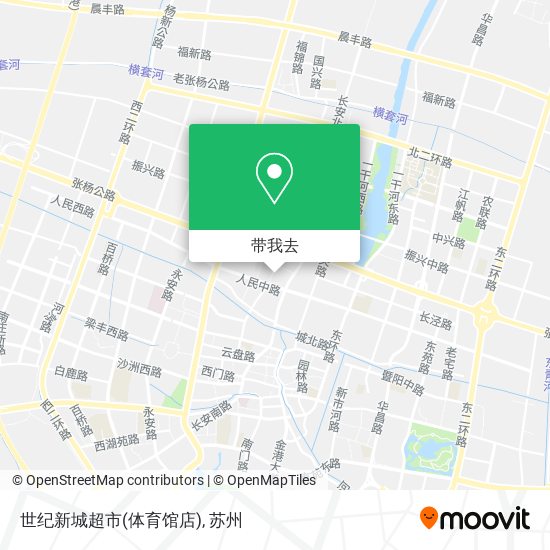 世纪新城超市(体育馆店)地图