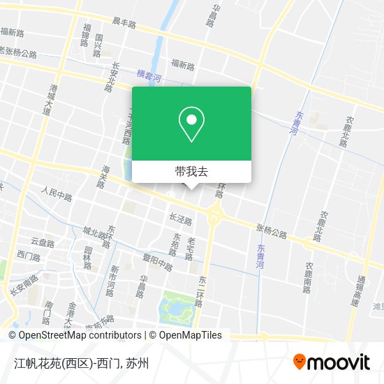 江帆花苑(西区)-西门地图