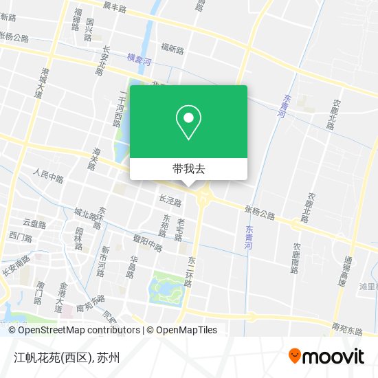 江帆花苑(西区)地图