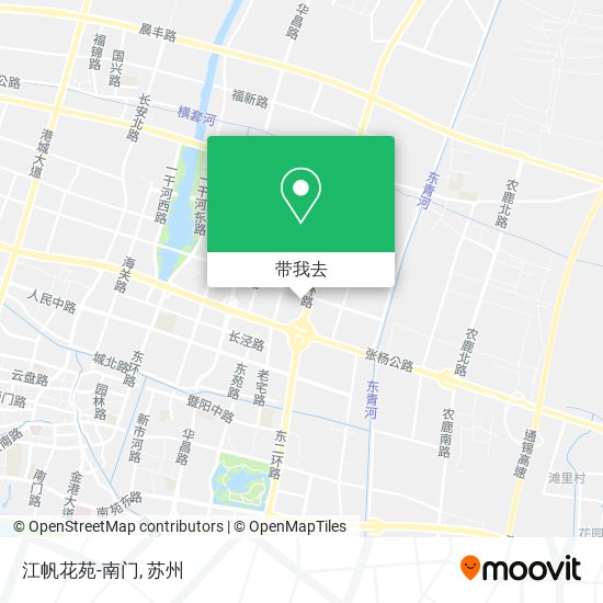 江帆花苑-南门地图