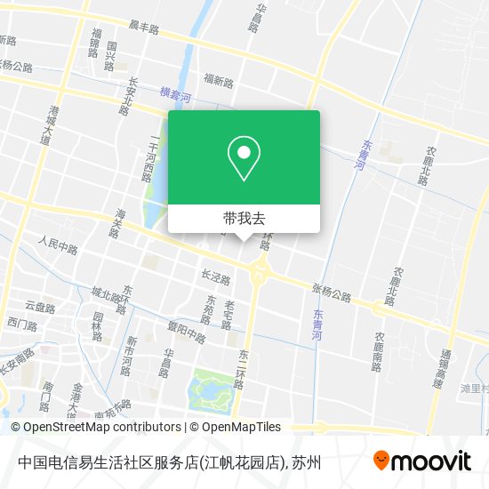 中国电信易生活社区服务店(江帆花园店)地图