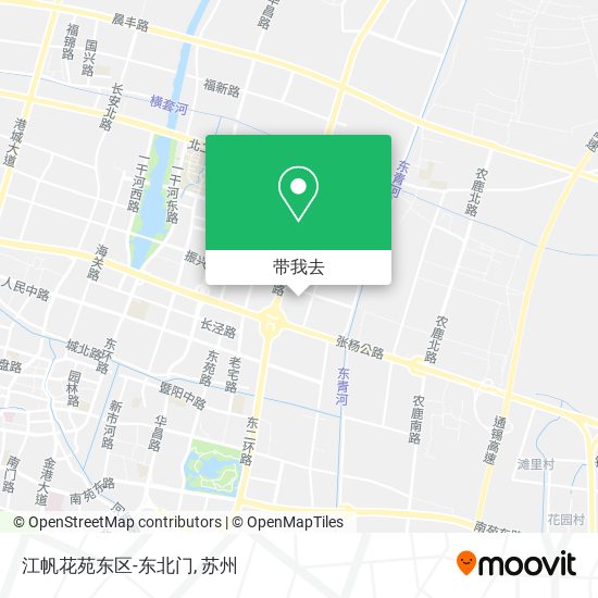 江帆花苑东区-东北门地图