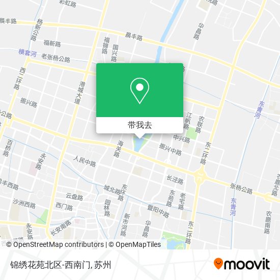 锦绣花苑北区-西南门地图