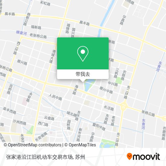 张家港沿江旧机动车交易市场地图